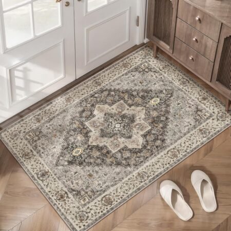 Washable entryway rugs
